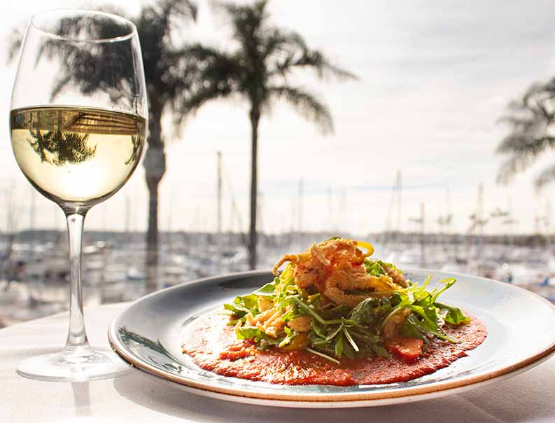 Cafe del Rey waterview dining from Marina del Rey Restaurant