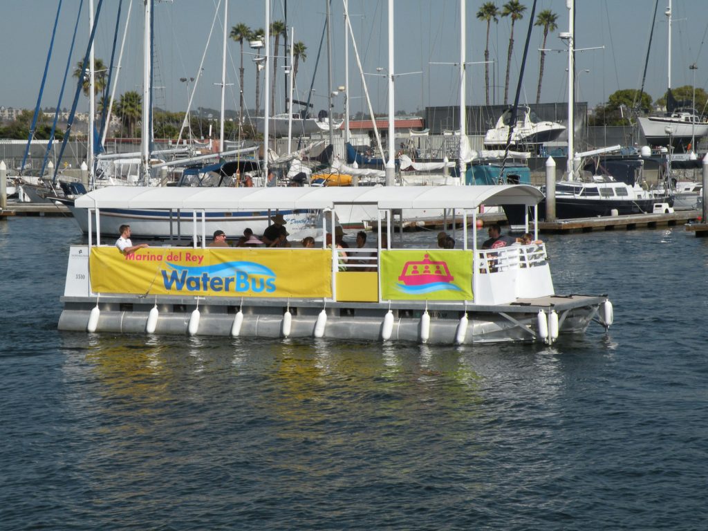 During the summer, hop on the Marina del Rey Waterbus!
