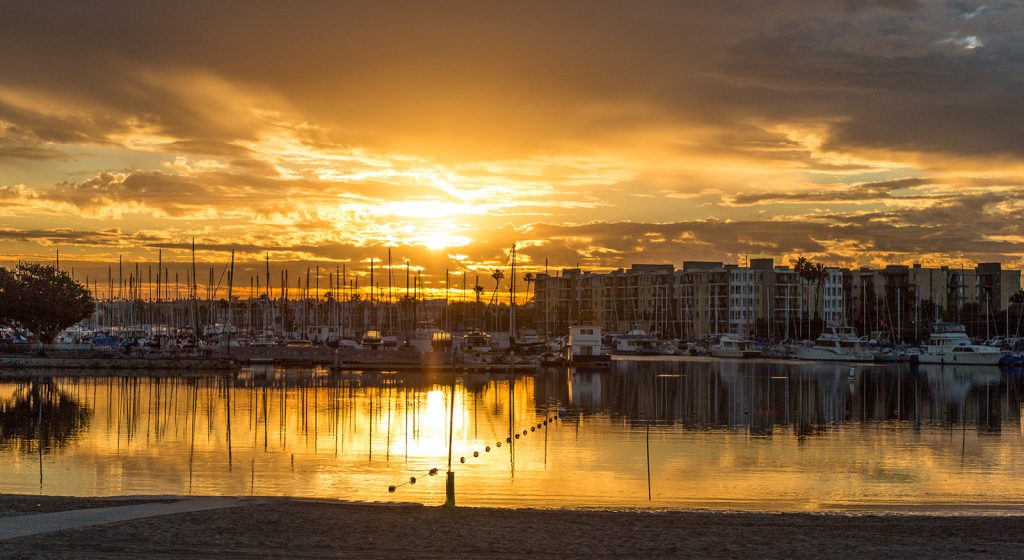 Find Beautiful Sunset with the contact of Marina del Ray CVB