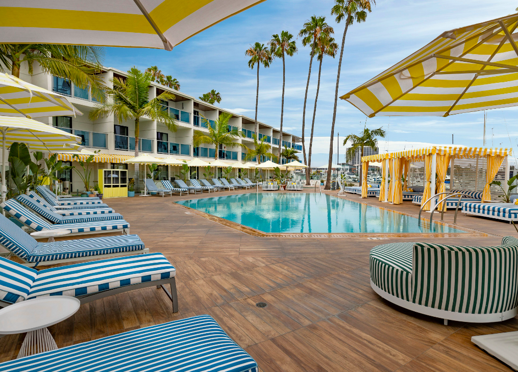 pool deck at Marina del Rey Hotel
