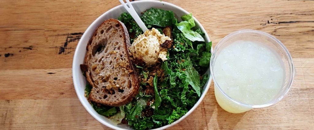 sweetgreen salad bowl and drink