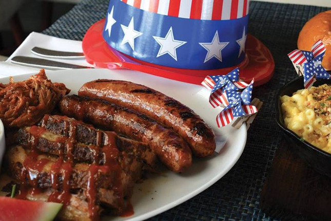 july 4 barbecue platter at beachside restaurant