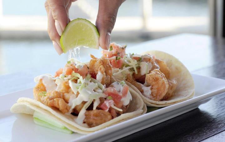 Killer Shrimp tacos for dining blog post