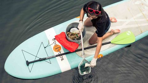 international coastal cleanup with paddle