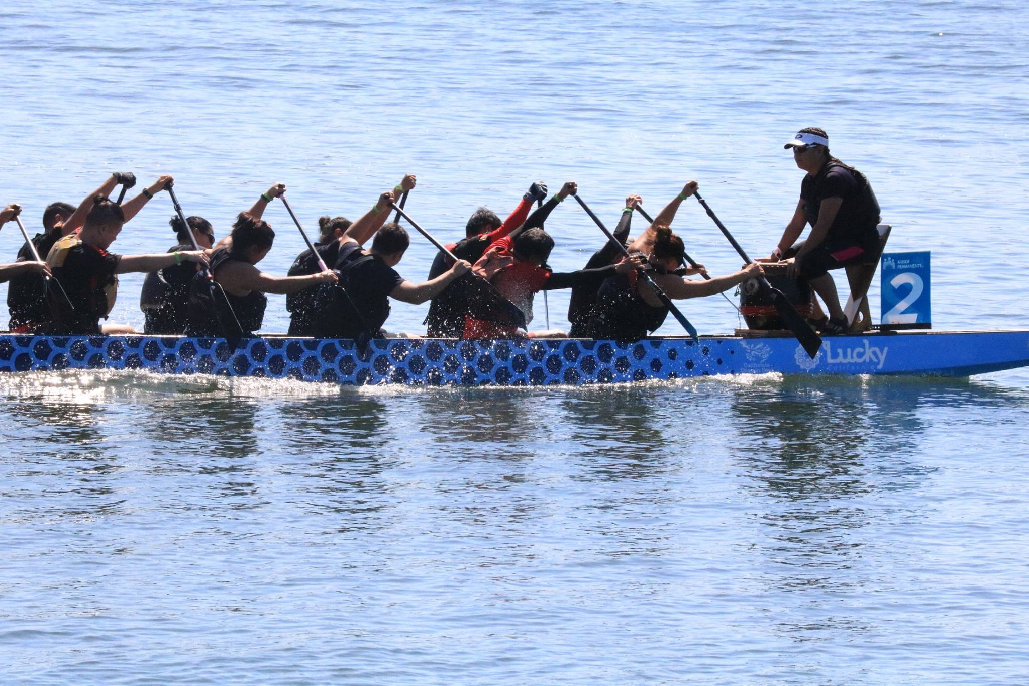 FB_LA Dragon Boat Race Club team on the water