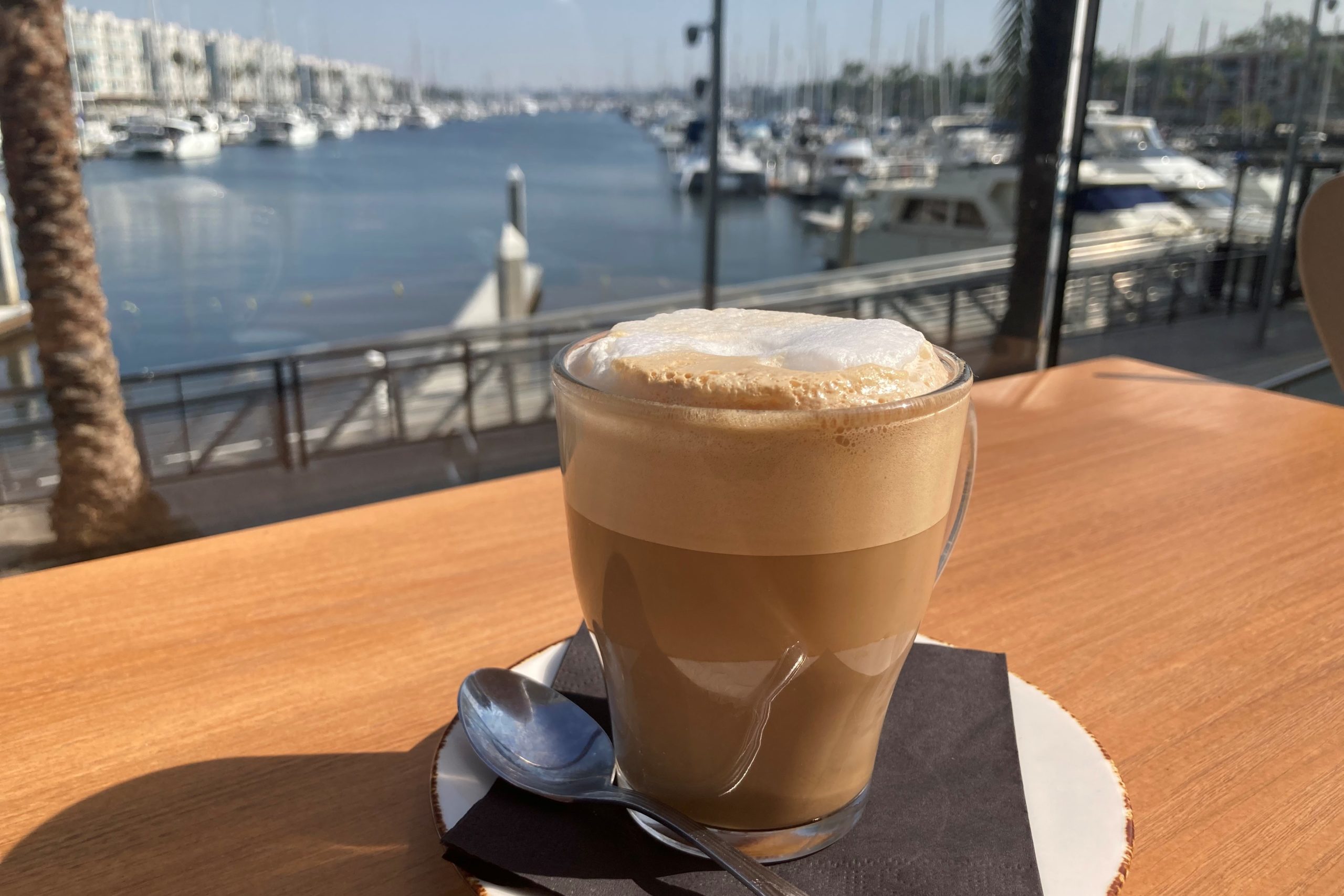 Enjoy coffee with a view from local coffee shops in Marina del Rey