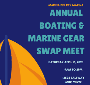 flyer for annual boating and marine gear swap meet