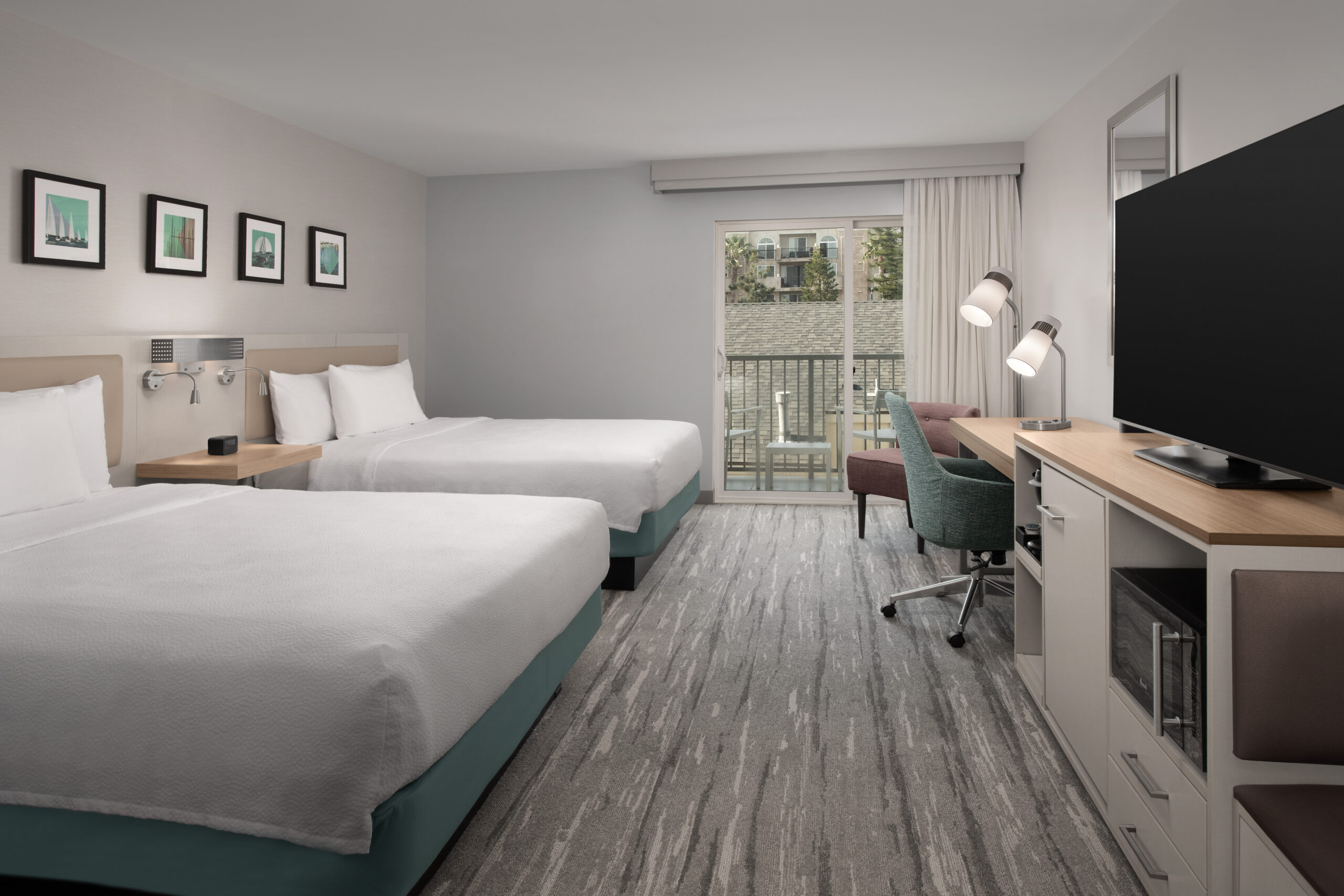 Hilton Garden Inn hotel bedroom renovated